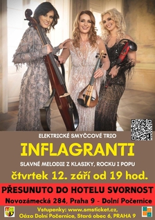 INFLAGRANTI – koncert smyčcového tria v Dolních Počernicích